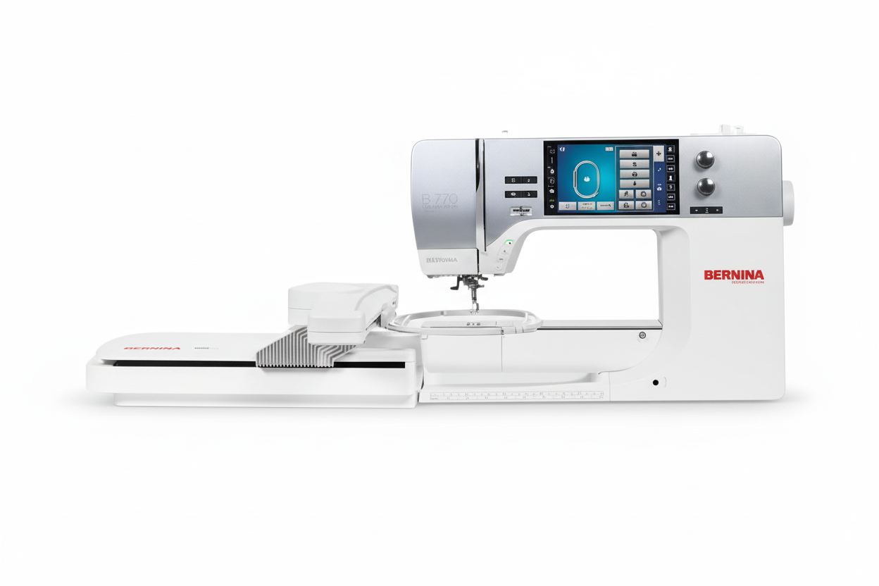 Bernina sewing machine on a white background