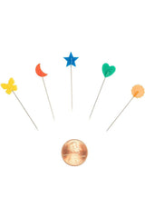 Singer, Decorative Flat Head Pins Size 24 - 1-1/2" 100pk
