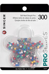 Singer QuiltPro Ball Head Straight Pins - 300pk