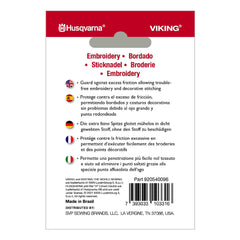 HUSQVARNA® VIKING® Embroidery Needles Assorted Sizes 5-Pack