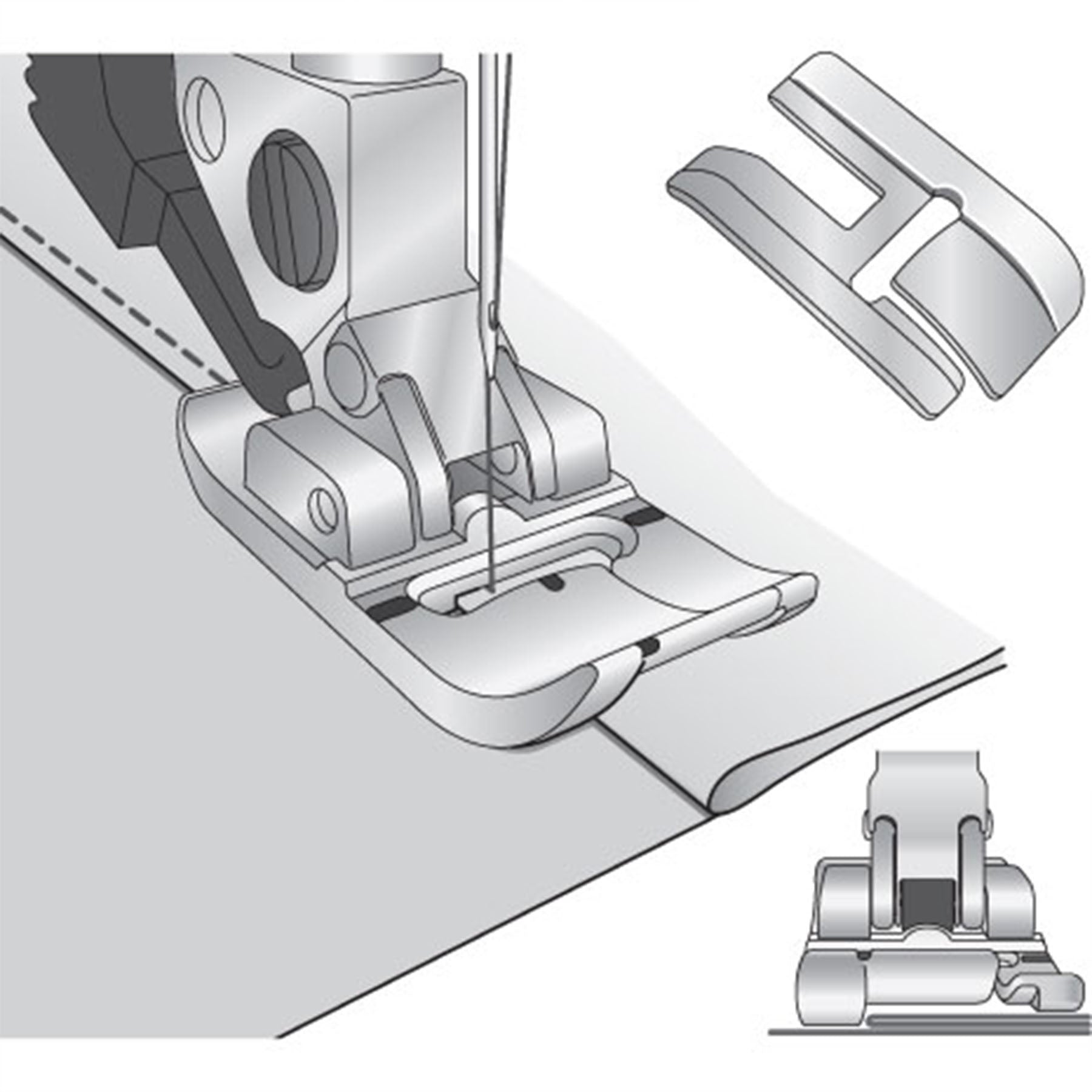 PFAFF® Bi-Level Topstitch Foot for IDT™ System