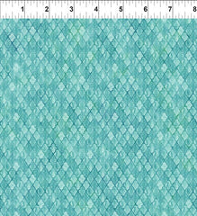 Butterfly Fantasy - Lattice Teal Yardage (Sold By 1/2 Meter)