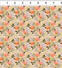 Whimsy - Coral Foliage* (Sold By 1/2 Meter)