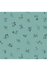 Benartex, Enchanted Florals Sprigs Jade (Sold By 1/2 Meter)