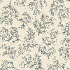 Bee Haven, Leafy Loops (Sold By 1/2 Meter)