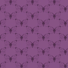 Bee Haven, Etched Cabbage Butterfly (Sold By 1/2 Meter)