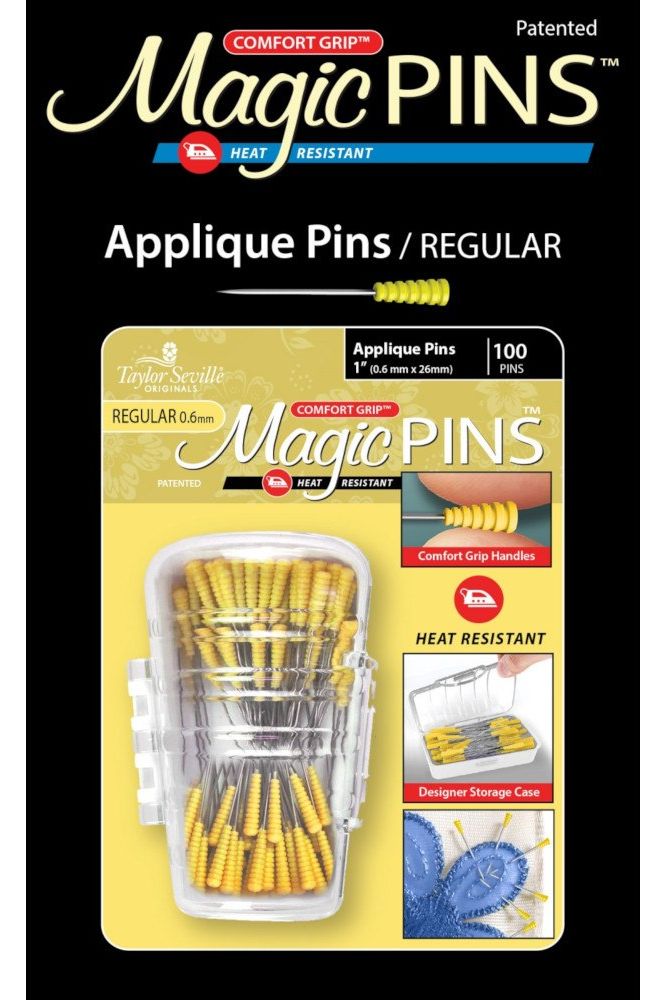 Comfort Grip Magic Pins - Applique Pins