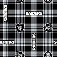 Fabric Traditions,  NFL Oakland Raiders fleece* (Sold By 1/2 Meter)