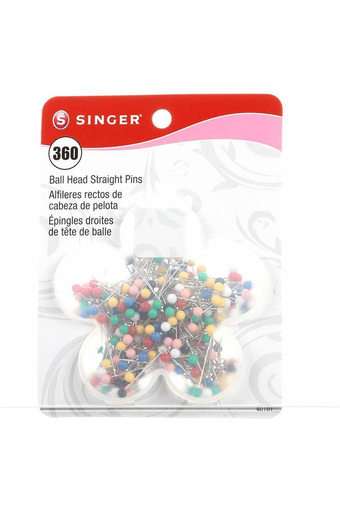 Singer, Ball Head Size 17 Straight Pins - 360pk