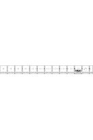 Olfa 1071819 QR-6x12 6-Inch by 12-Inch Frosted Advantage Acrylic Ruler