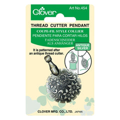 Thread Cutter Pendant (Antique Silver)