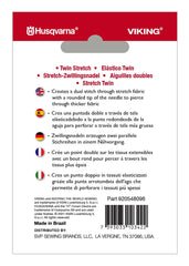 HUSQVARNA® VIKING® Twin Stretch 4.0mm Needle Size 75/11