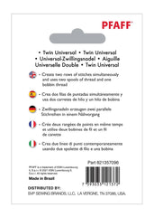 PFAFF® Twin Universal Needle 4mm Size 100/16 1-Pack