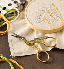 UNIQUE 11.4cm (41⁄2″) Stork Needlework Scissors