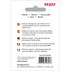 PFAFF® Denim Needles Assorted Sizes 5-Pack