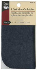 Dritz Iron on Patch Dark Blue Denim 5in x 5in 2ct