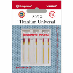 HUSQVARNA® VIKING® Titanium Universal Needles Size 80/12 5-Pack