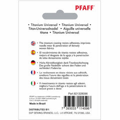 PFAFF® Titanium Universal Needles Size 80/12 5-Pack