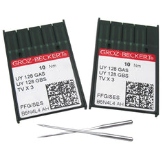 Groz-Beckert Ball Point Industrial Needles- UY128GAS, TVx3, 10/Pack