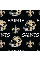 NFL Black New Orleans Saints Cotton 60in