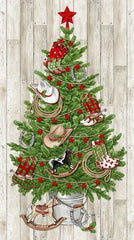 Panel - Cowboy Christmas Tree