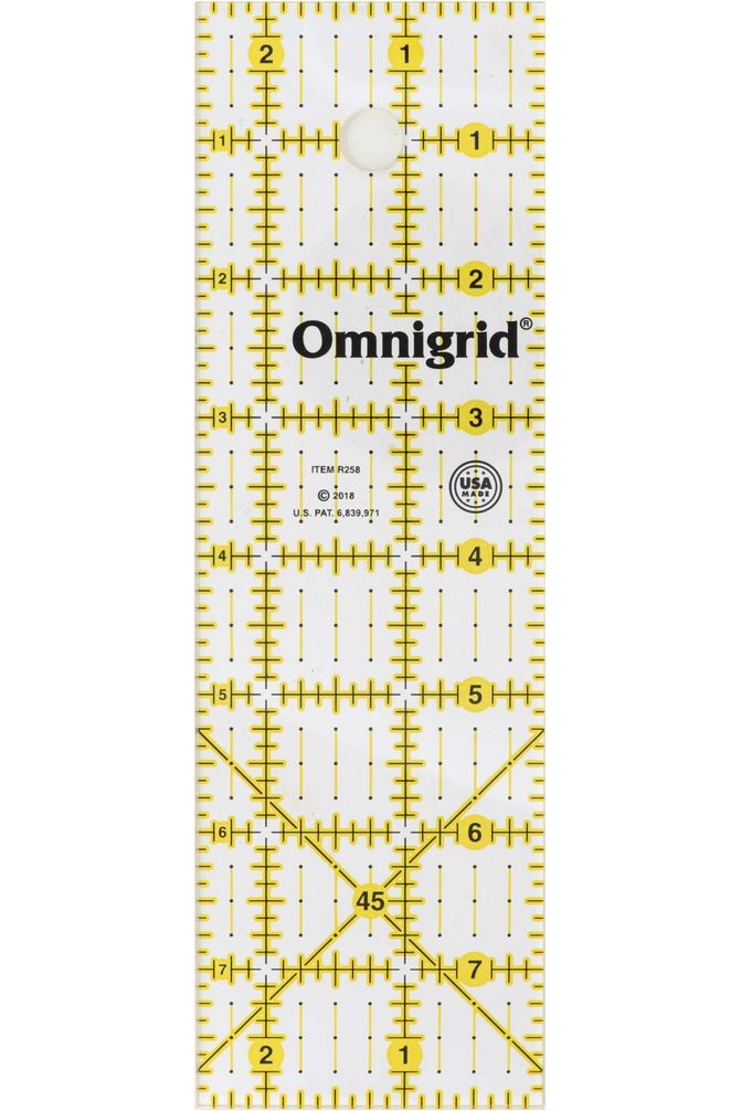 Omnigrid Ruler - 2.5" X 8"