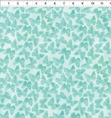 Butterfly Fantasy - Shadows Teal Yardage (Sold By 1/2 Meter)