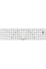 Olfa 1071819 QR-6x12 6-Inch by 12-Inch Frosted Advantage Acrylic Ruler