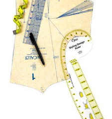 Dritz Styling Design Ruler Clear 20in