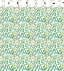 Butterfly Fantasy - Leaves Green Yardage (Sold By 1/2 Meter)