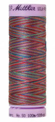 Mettler Silk-Finish 50wt Variegated Cotton Thread 109yd/100M Techno Brights