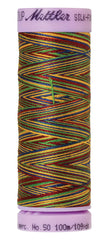 Mettler Silk-Finish 50wt Variegated Cotton Thread 109yd/100M Royalty