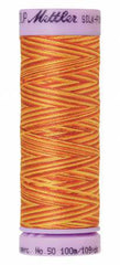 Mettler Silk-Finish 50wt Variegated Cotton Thread 109yd/100M Falling Leaves