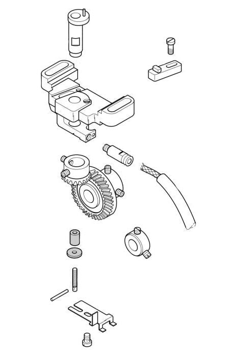 Hook Bracket with Gears, Pfaff #91-141550-71 - All About Sewing 