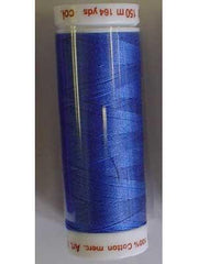 Mettler  Silk-Finish 40wt Solid Cotton Thread 150M Cobalt Blue