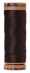 Mettler  Silk-Finish 40wt Solid Cotton Thread 150M Black Peppercorn
