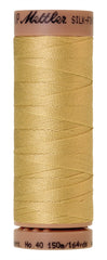 Mettler Silk-Finish 40wt Solid Cotton Thread Lemon Frost