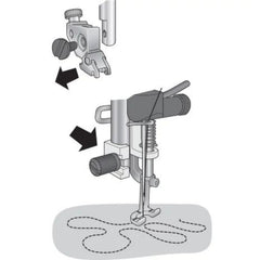 PFAFF® Open Toe Free-Motion Spring Foot
