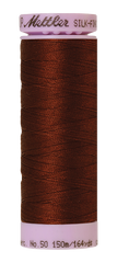 Mettler Silk-finish 50wt Solid Cotton Thread 164yd/150m Friar Brown