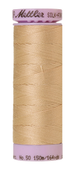 Mettler Silk-finish 50wt Solid Cotton Thread 164yd/150m Oat Straw