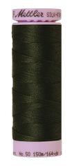 Mettler Silk-finish 50wt Solid Cotton Thread 164yd/150m Holly Green