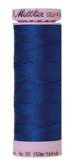 Mettler Silk-finish 50wt Solid Cotton Thread 164yd/150m Royal Navy