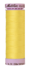 Mettler Silk-finish 50wt Solid Cotton Thread 164yd/150m Lemon Zest