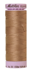 Mettler Silk-finish 50wt Solid Cotton Thread 164yd/150m Praline