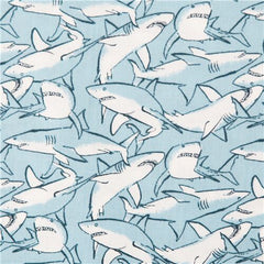 Dear Stella Fabrics, Bootylicious Collection - Sharks* (Sold By 1/2 Meter)