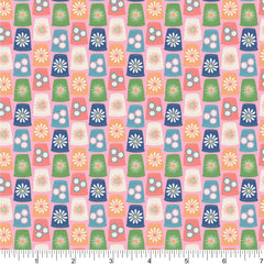 Phoebe Fabrics Color Stitch-Petal Guard (Sold By 1/2 Meter)