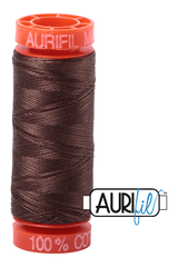 Aurifil Mako 50wt Cotton 200 m 220 yd. spool - 1140 Bark