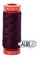 Aurifil Mako 50wt Cotton 200 m 220 yd. spool - 1240 Very Dark Eggplant