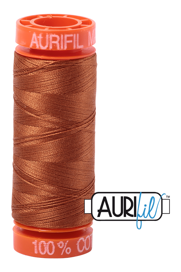 Aurifil Mako 50wt Cotton 200 m 220 yd. spool - 2155 Cinnamon