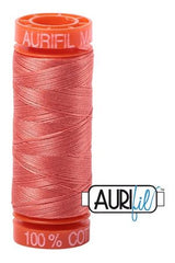 Aurifil Mako 50wt Cotton 200 m 220 yd. spool - 2225 Salmon
